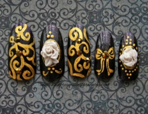 gothic nail art