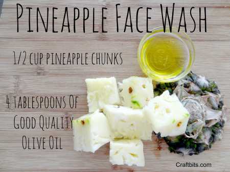 pineapple-face-wash-diy-scrub