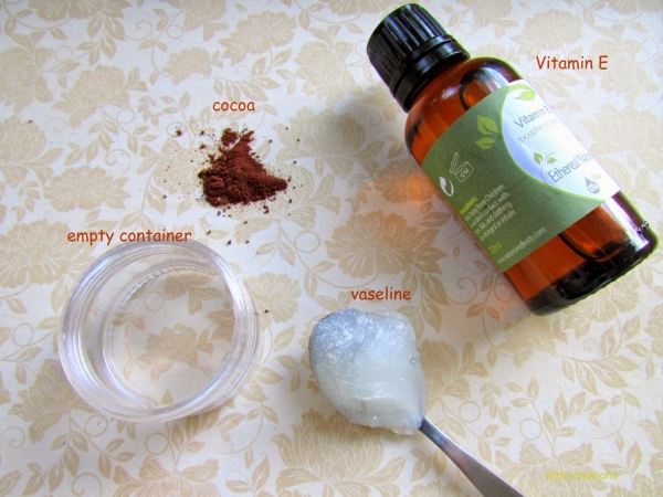 diy lip gloss with cocoa