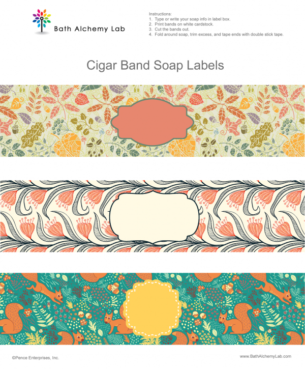 free fall soap labels