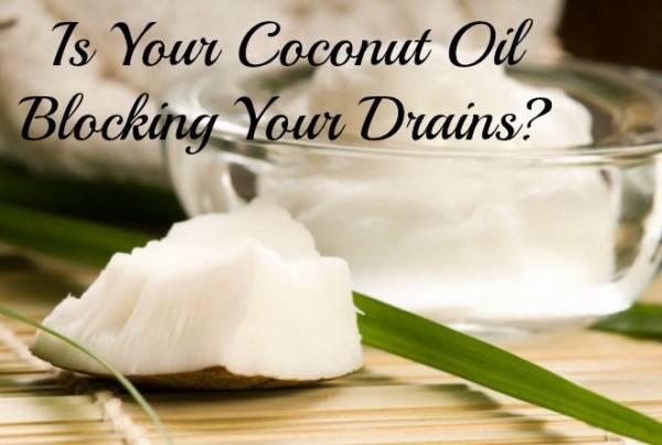 Coconut-oil-drain-blocking