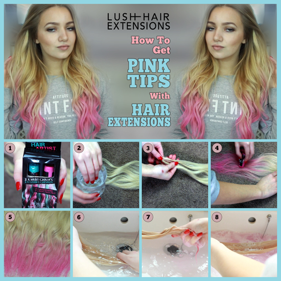 6 Pink tips collage