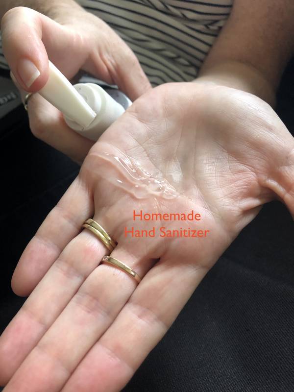homemade hand sanitizer