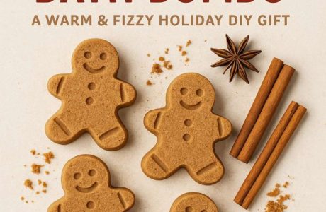 Gingerbread Cookie Bath Bombs – Cozy Homemade Soaks for Christmas Gifting