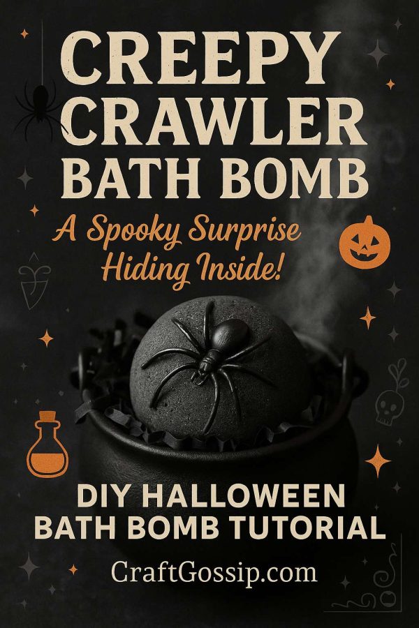 Creepy Crawler Halloween Bath Bomb – A Spooky Surprise with Hidden Spiders! – Bath and Body