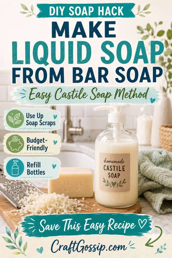 How To Make Liquid Castile Soap From Bar Soap